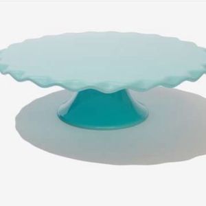 SusieCakes Cake Stand  10 Inch Round - Light Blue BRAND NEW IN BOX